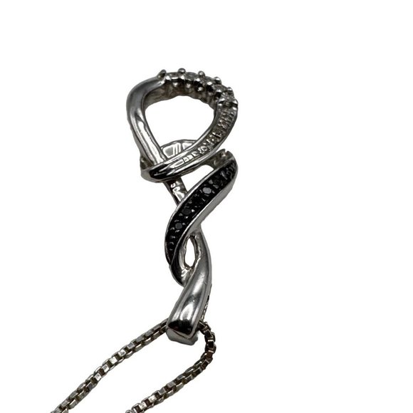 Kay Jewelers Silver and Black Necklace - Picture 9 of 12